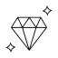 A hand holding a diamond