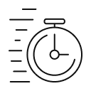 A black and white stopwatch